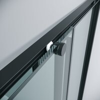 Grossman Galaxy 100x90x195 300.K33.01.1090.21.00 (черный матовый/прозрачное стекло) Image #5
