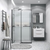 Grossman Pragma 110x90x195 120.K33.03.1190.21.02 (черный матовый/стекло шиншилла) Image #7