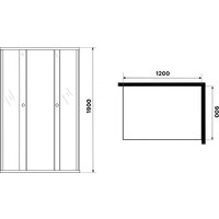 Niagara Eco NG-1129-14QT 120x90x190 (черный/стекло тонированное) Image #5