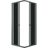 Niagara Eco NG-1010-14QT 100x100x190 (черный/стекло тонированное) Image #2