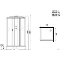 Niagara NG-1108-14F 90x90x215 Image #3