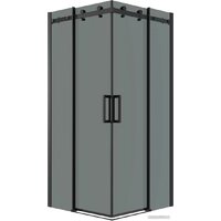 Grossman Classic 90x90x195 300.K33.04.9090.21.10 (черный матовый/тонированное стекло)