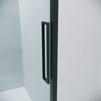 Grossman Cosmo 120x90x195 120.K33.02.1290.21.00 (черный матовый/стекло прозрачное) Image #2