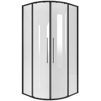 Niagara NG-6827-34BLACK 100x100x195 (черный матовый/прозрачное стекло)