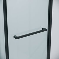 Grossman Style 110x70x195 120.K33.05.1170.21.00 (черный матовый/прозрачное стекло) Image #2