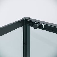 Grossman Style 110x70x195 120.K33.05.1170.21.00 (черный матовый/прозрачное стекло) Image #4