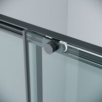 Grossman Style 110x70x195 120.K33.05.1170.21.00 (черный матовый/прозрачное стекло) Image #6