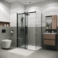 Grossman Classic 110x90x195 120.K33.04.1190.21.00 (черный матовый/стекло прозрачное) Image #4