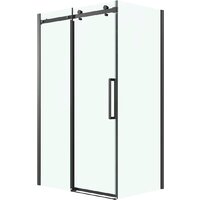 Grossman Classic 110x90x195 120.K33.04.1190.21.00 (черный матовый/стекло прозрачное)