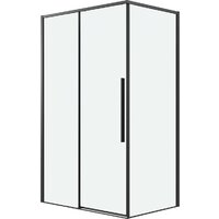 Grossman Galaxy 100x90x195 120.K33.01.1090.21.00 (черный матовый/прозрачное стекло) Image #1