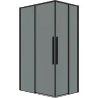 Grossman Galaxy 90x80x195 300.K33.01.9080.21.10 (черный матовый/тонированное стекло)