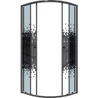 Niagara Eco NG-1003-14BLACK 80x80x190 (черный/стекло мозаика) Image #2