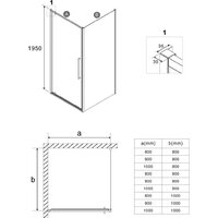 Niagara Nova NG-35-8AGR-A80GR-34 80х80х195 (графит/прозрачное стекло) Image #12