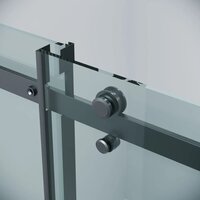 Grossman Classic 140x100x195 120.K33.04.1410.21.00 (черный матовый/стекло прозрачное) Image #4