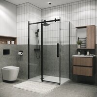 Grossman Classic 140x100x195 120.K33.04.1410.21.00 (черный матовый/стекло прозрачное) Image #7