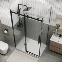 Grossman Classic 140x100x195 120.K33.04.1410.21.00 (черный матовый/стекло прозрачное) Image #8