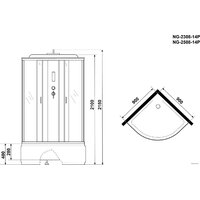 Niagara NG-2508-14P 90x90x215 Image #3