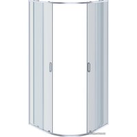 Aquatek AQ ARI RO 09020BL 90x90 (черный/прозрачное стекло) Image #5