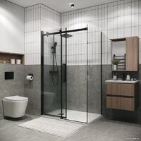Grossman Classic 120x80x195 120.K33.04.1280.21.00 (черный матовый/прозрачное стекло) Image #18