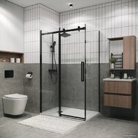 Grossman Classic 120x80x195 120.K33.04.1280.21.00 (черный матовый/прозрачное стекло) Image #15