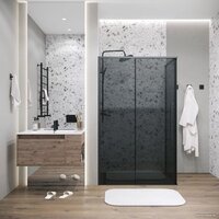 Grossman Galaxy 110x70x195 120.K33.01.1170.21.10 (черный матовый/тонированное стекло) Image #7