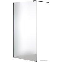 Saniteco Walk-In SN-W8MB80 (80x200, матовое стекло, черный профиль)