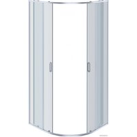 Aquatek 90x90 AQ ARI RO 09020CH (хром/прозрачное стекло) Image #2