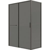 Grossman Style 100x90x195 120.K33.05.1190.21.10 (черный матовый/тонированное стекло)