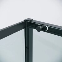 Grossman Style 100x80x195 120.K33.05.1080.21.00 (черный матовый/прозрачное стекло) Image #5