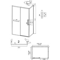 Grossman Style 100x80x195 120.K33.05.1080.21.00 (черный матовый/прозрачное стекло) Image #11