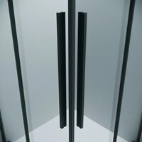 Grossman Galaxy 120x80x195 300.K33.01.1280.21.00 (черный матовый/прозрачное стекло) Image #6