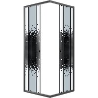 Niagara Eco NG-1010-14QBLACK 100x100x190 (черный/стекло мозаика) Image #2