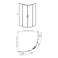 Aquatek 90x90 / AQ ARI RO 09020GM Image #6