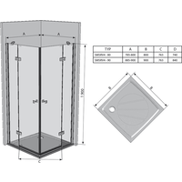 Ravak SmartLine SMSRV4 80x80 Image #6