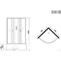 Niagara NG-2307-14BK 80x80x200 Image #3