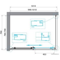 BelBagno UNO-195-AH-1-100/80-P-Cr Image #7