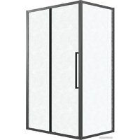 Grossman Cosmo 120x90x195 120.K33.02.1290.21.02 (черный матовый/шиншилла стекло)
