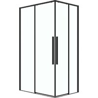 Grossman Galaxy 70x70x195 300.K33.01.7070.21.00 (черный матовый/прозрачное стекло)