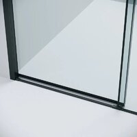 Grossman Style 130x70x195 120.K33.05.1370.21.00 (черный матовый/прозрачное стекло) Image #3