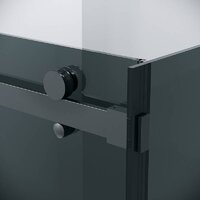 Grossman Classic 100x80x195 120.K33.04.1080.21.10 (черный матовый/тонированно стекло) Image #9