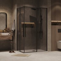 Grossman Galaxy 120x80x195 300.K33.01.1280.21.10 (черный матовый/тонированное стекло) Image #6