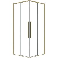 Grossman Galaxy 90x90x195 300.K33.01.9090.32.00 (золото сатин/прозрачное стекло)