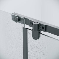 Grossman Pragma 120x90x195 120.K33.03.1290.21.02 (черный матовый/стекло шиншилла) Image #4