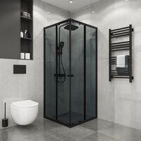 Niagara Eco NG-1009-14QT 90x90x190 (черный/стекло тонированное) Image #3