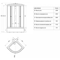 Triton Лайт В 90x90 с душевым комплектом (градиент) Image #7