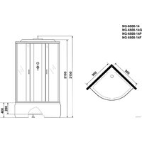 Niagara NG-6508-14P 90x90x215 Image #3