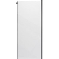 Veconi 90x195 KP06GR-90-01-C4 (стекло прозрачное/брашированный графит)