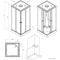 AM.PM X-Joy Square 90x90 W94C-403-090MT Image #8