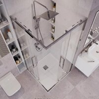 Grossman Cosmo 90x90x195 300.K33.02.9090.10.00 (хром/прозрачное стекло) Image #10