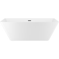 Wellsee Cute Twin S 168x75 23830103R (отдельностоящая ванна белый глянец, экран, ножки, сифон-автомат матовый черный)